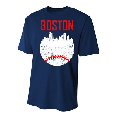 Boston Baseball City Youth Performance Sprint T-Shirt