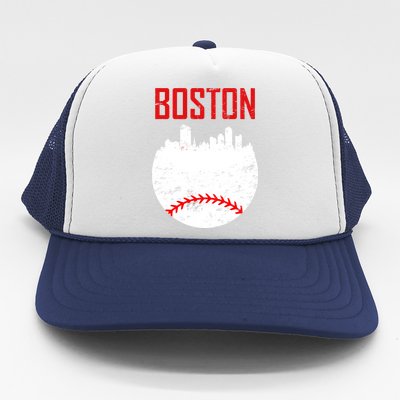 Boston Baseball City Trucker Hat