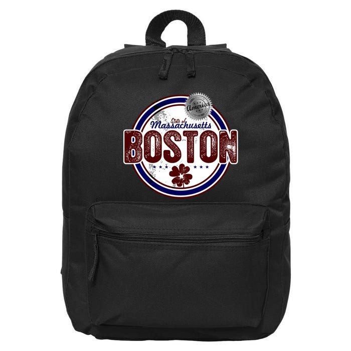 Boston Land of the Free Logo 16 in Basic Backpack