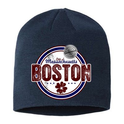 Boston Land of the Free Logo Sustainable Beanie