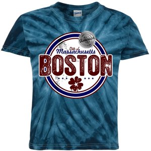 Boston Land of the Free Logo Kids Tie-Dye T-Shirt