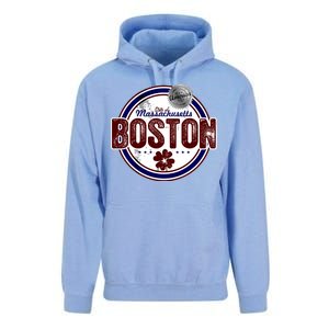 Boston Land of the Free Logo Unisex Surf Hoodie