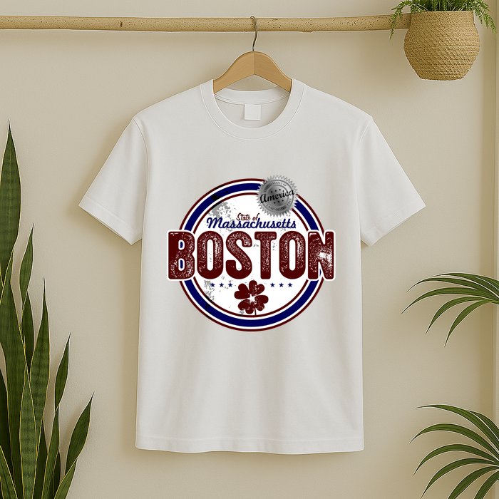Boston Land of the Free Logo T-Shirt