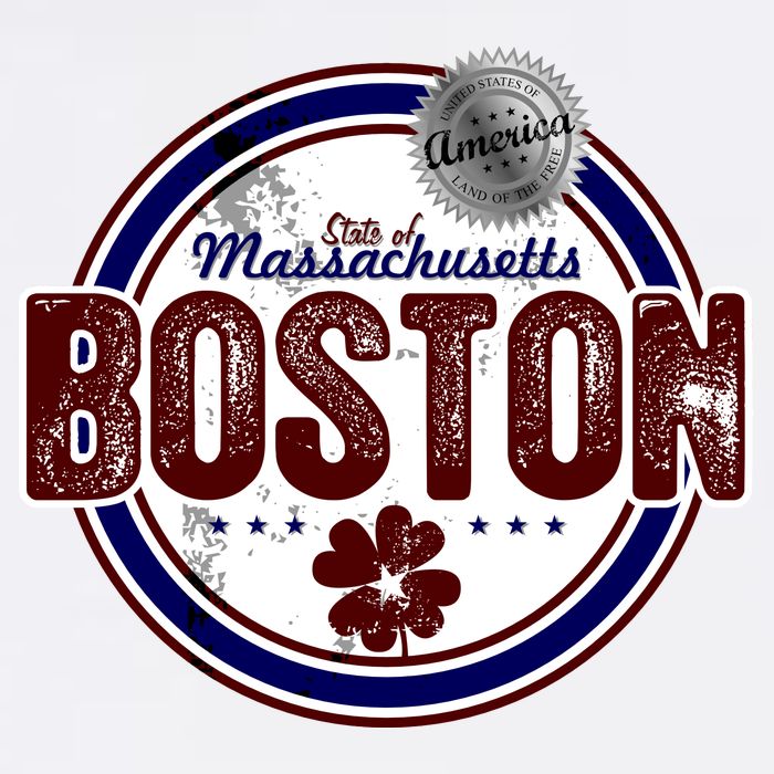 Boston Land of the Free Logo T-Shirt