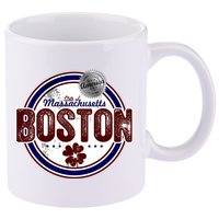 Boston Land of the Free Logo 11oz C Handle Ceramic Mug