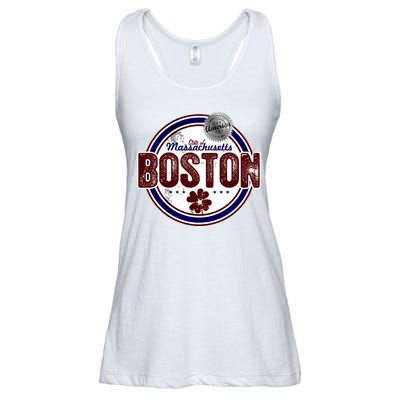 Boston Land of the Free Logo Ladies Essential Flowy Tank