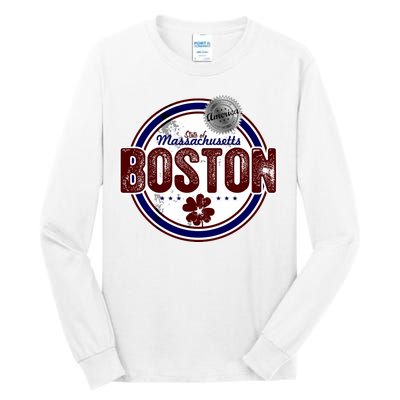 Boston Land of the Free Logo Tall Long Sleeve T-Shirt