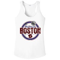 Boston Land of the Free Logo Ladies PosiCharge Competitor Racerback Tank