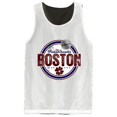 Boston Land of the Free Logo Mesh Reversible Basketball Jersey Tank