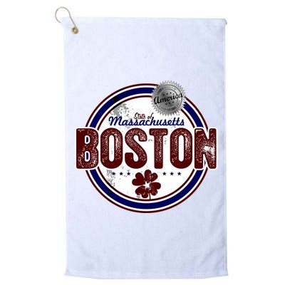 Boston Land of the Free Logo Golf Towel