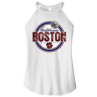 Boston Land of the Free Logo Women's Perfect Tri Rocker Tank