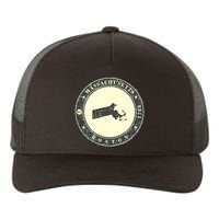 Boston Massachusetts Retro Yupoong Adult 5-Panel Trucker Hat