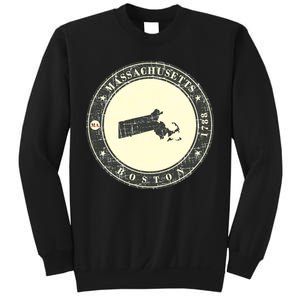 Boston Massachusetts Retro Sweatshirt