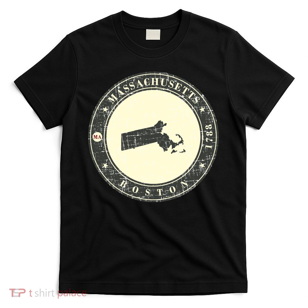 Boston Massachusetts Retro T-Shirt