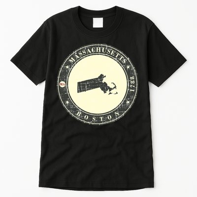 Boston Massachusetts Retro Tall T-Shirt