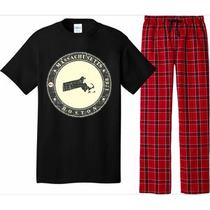 Boston Massachusetts Retro Pajama Set