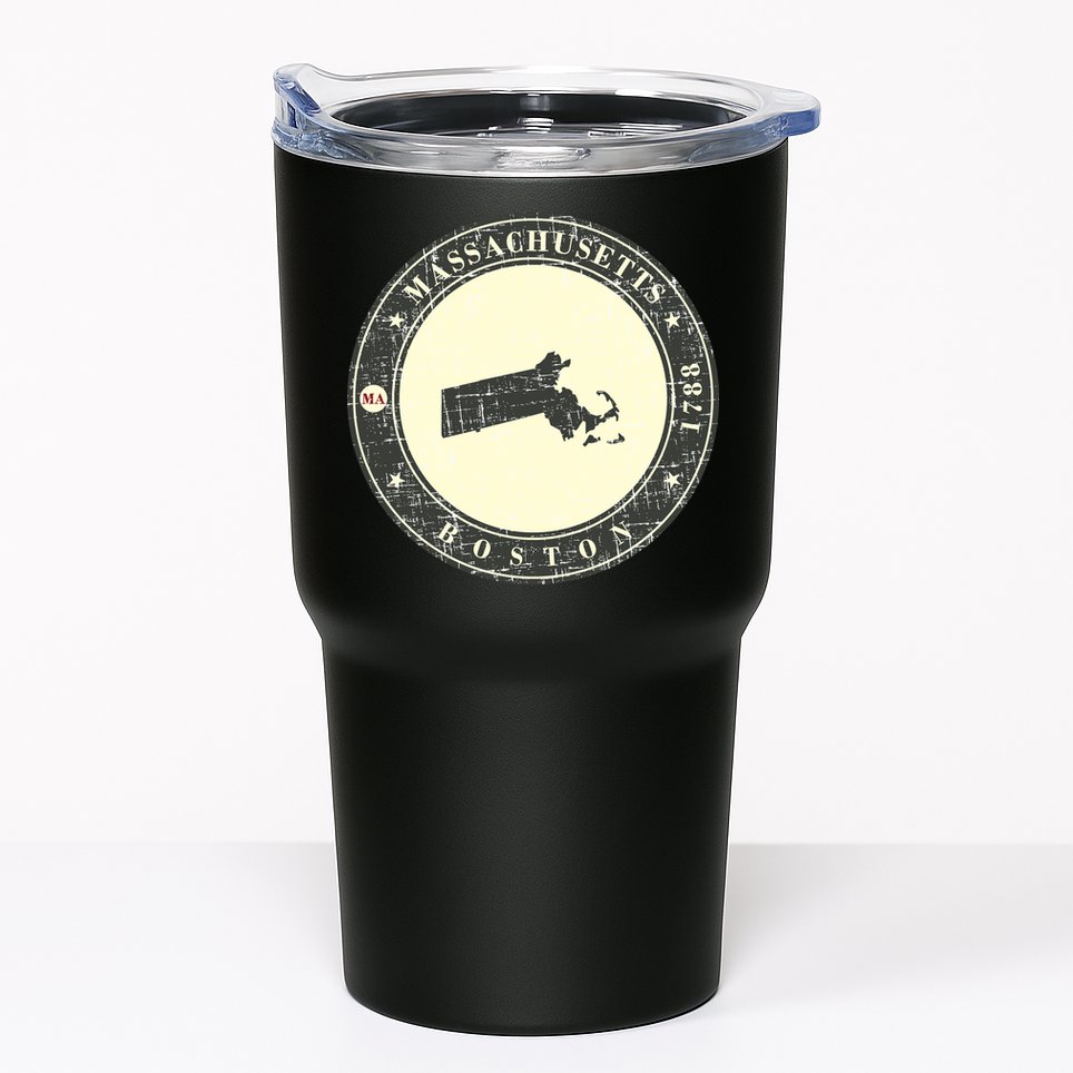 Boston Massachusetts Retro Tumbler