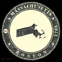 Boston Massachusetts Retro Kids T-Shirt
