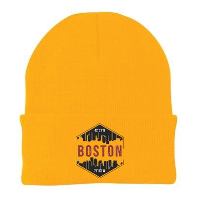 Boston Skyline Knit Cap Winter Beanie