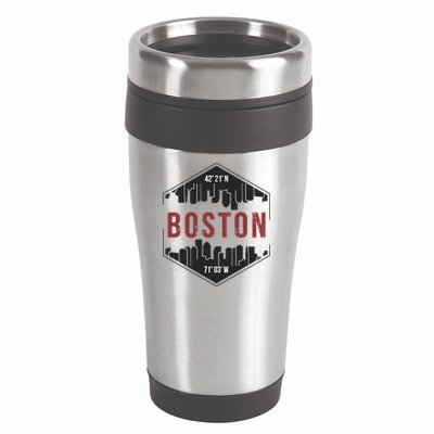 Boston Skyline 16oz Travel Tumbler
