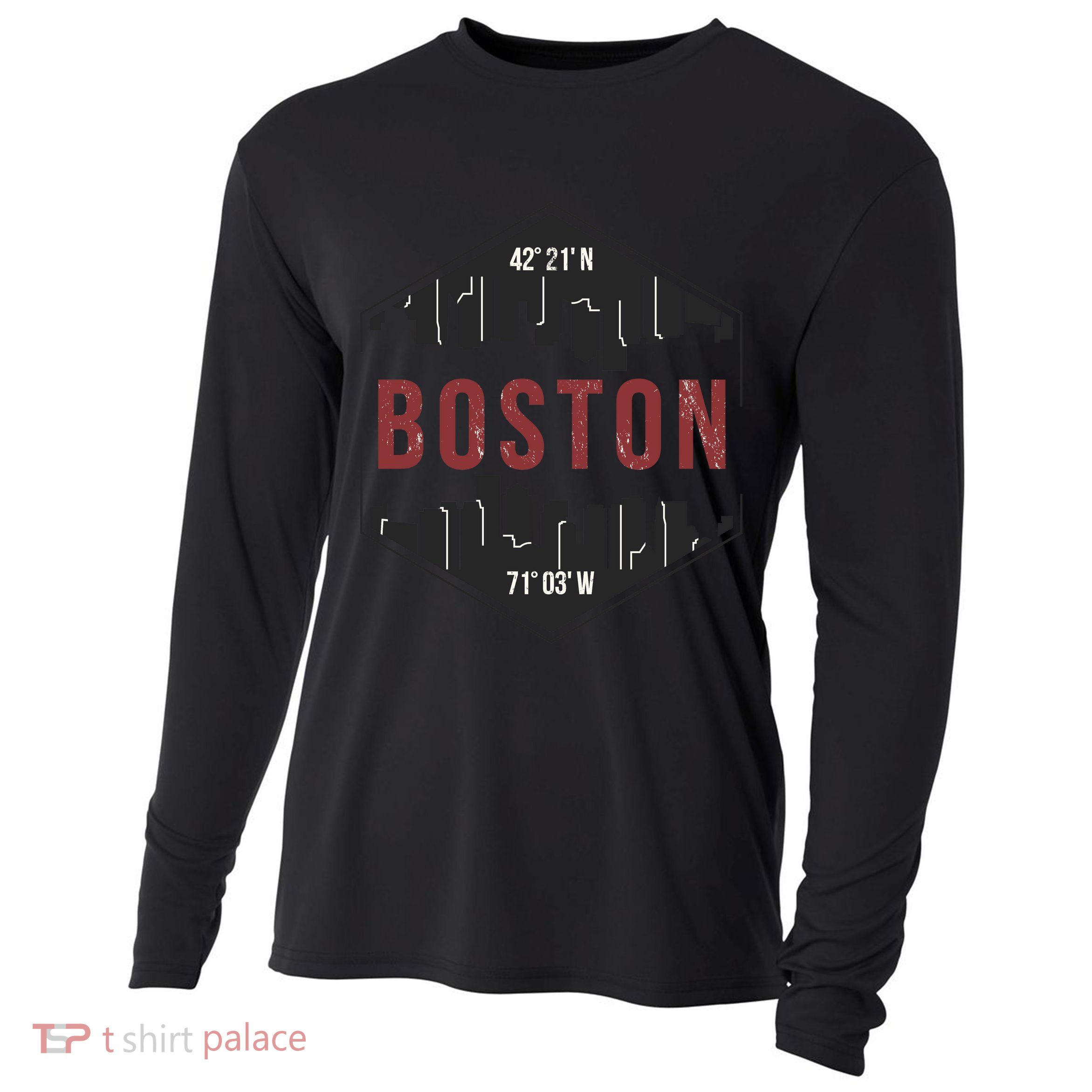 Boston Skyline Cooling Performance Long Sleeve Crew