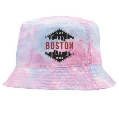 Boston Skyline Tie-Dyed Bucket Hat