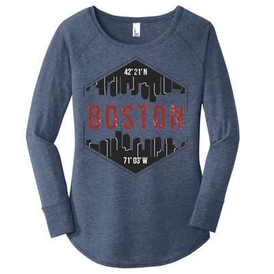 Boston Skyline Women's Perfect Tri Tunic Long Sleeve Shirt