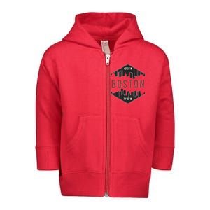 Boston Skyline Toddler Zip Fleece Hoodie