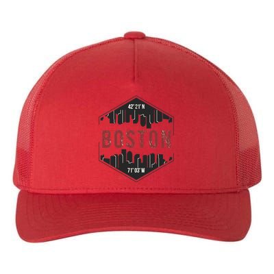 Boston Skyline Yupoong Adult 5-Panel Trucker Hat