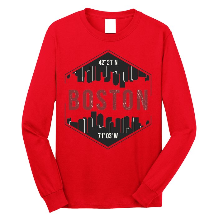 Boston Skyline Long Sleeve Shirt