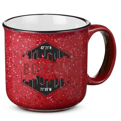 Boston Skyline 15oz Campfire Ceramic Mug
