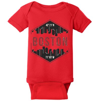 Boston Skyline Baby Bodysuit