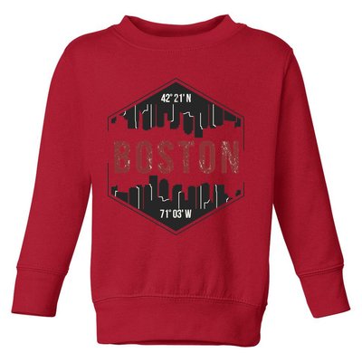 Boston Skyline Toddler Sweatshirt