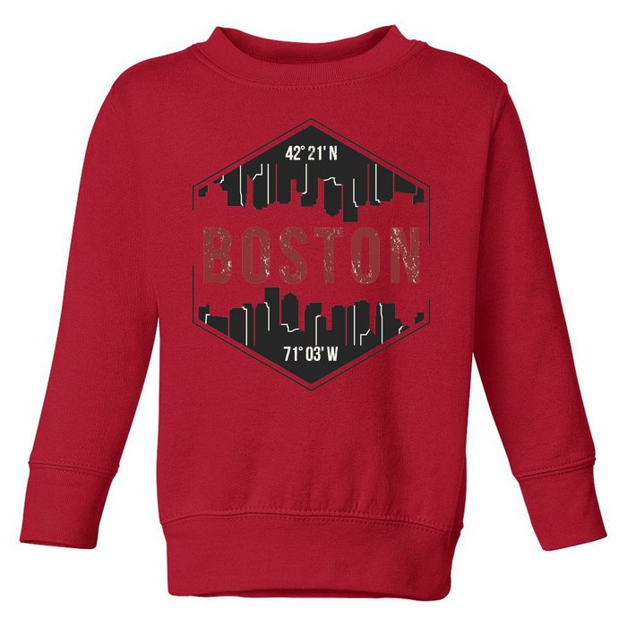 Boston Skyline Toddler Sweatshirt