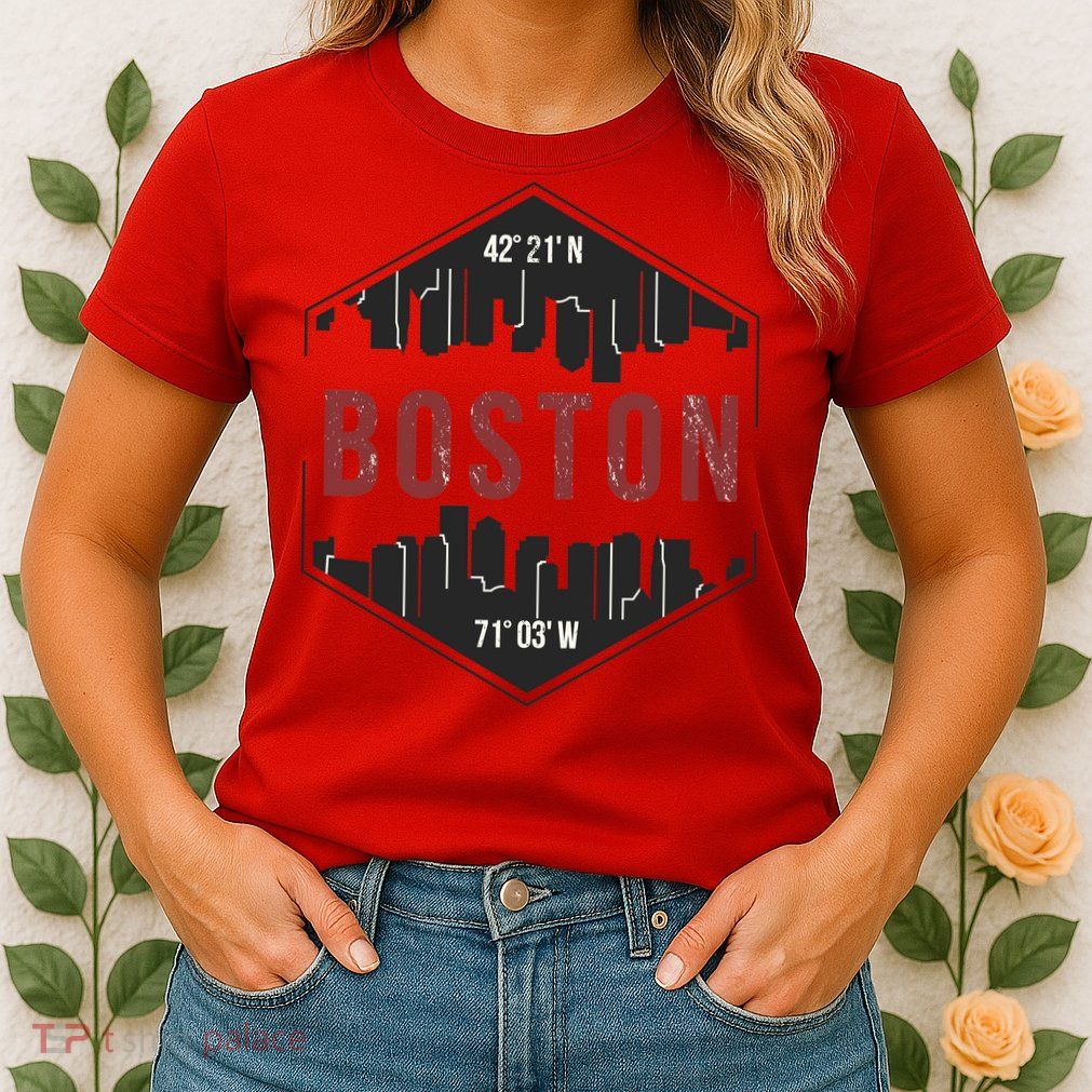 Boston Skyline Womens T-Shirt