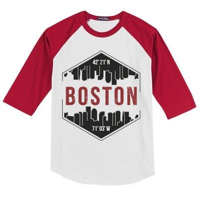 Boston Skyline Kids Colorblock Raglan Jersey