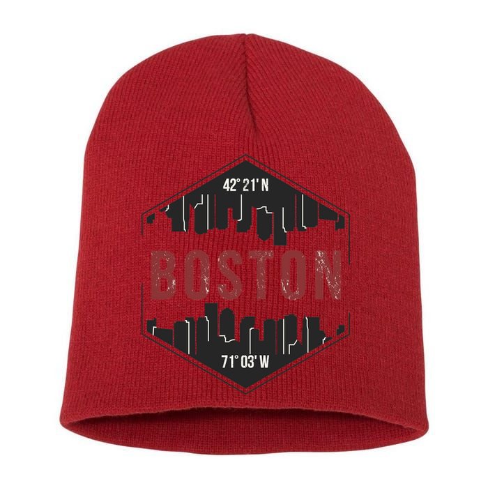 Boston Skyline Short Acrylic Beanie