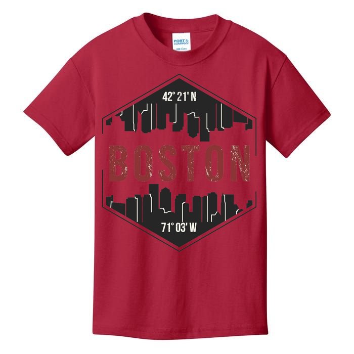 Boston Skyline Kids T-Shirt