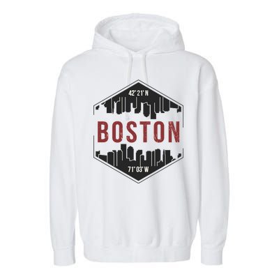 Boston Skyline Garment-Dyed Fleece Hoodie