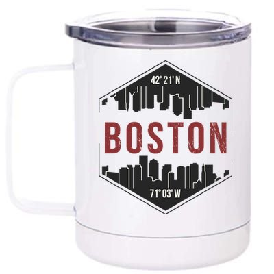 Boston Skyline 12 oz Stainless Steel Tumbler Cup