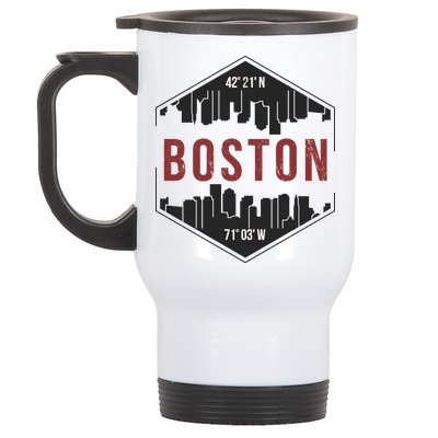 Boston Skyline Stainless Steel Travel Mug