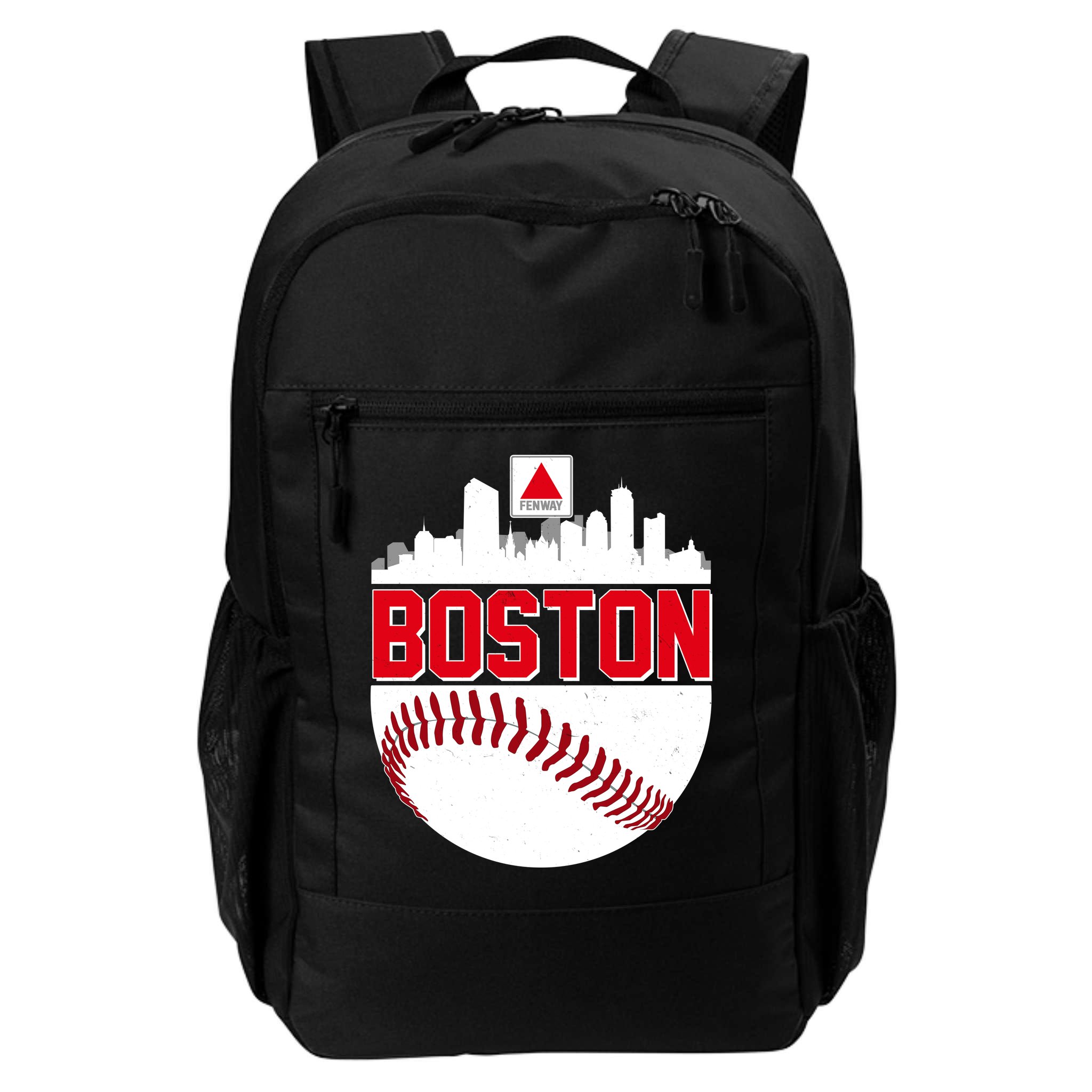 Boston Skyline Fenway Baseball Sports Logo Backpack