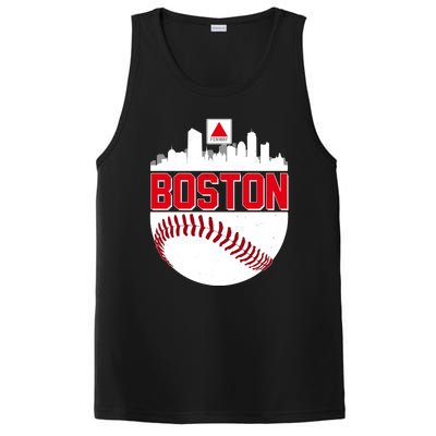 Boston Skyline Fenway Baseball Sports Logo PosiCharge Competitor Tank