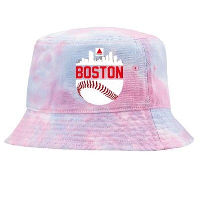 Boston Skyline Fenway Baseball Sports Logo Tie-Dyed Bucket Hat