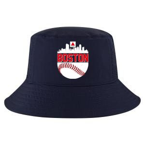 Boston Skyline Fenway Baseball Sports Logo Cool Comfort Performance Bucket Hat