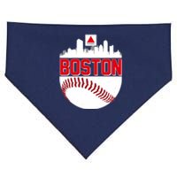 Boston Skyline Fenway Baseball Sports Logo USA-Made Doggie Bandana