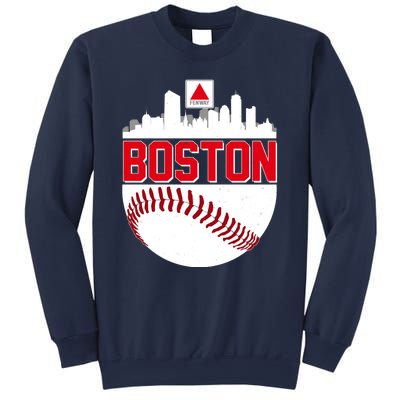 Boston Skyline Fenway Baseball Sports Logo Sweatshirt