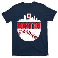 Boston Skyline Fenway Baseball Sports Logo T-Shirt