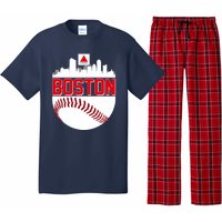 Boston Skyline Fenway Baseball Sports Logo Pajama Set