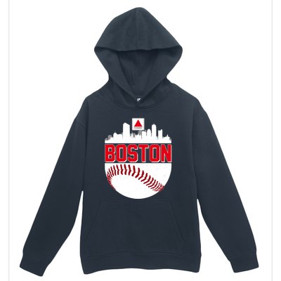 Boston Skyline Fenway Baseball Sports Logo Urban Pullover Hoodie